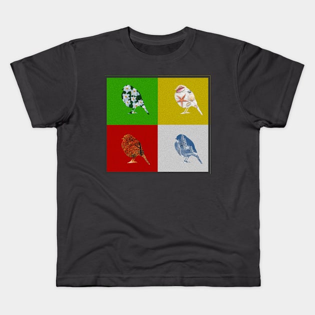 Sparrow Kids T-Shirt by Grapdega